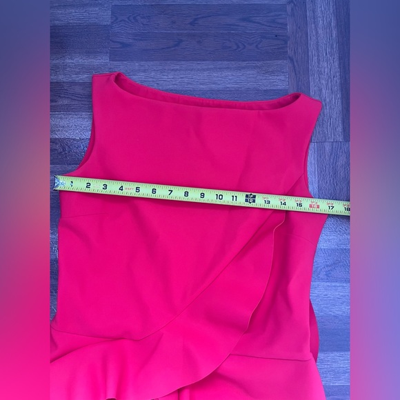 🧡Sold🧡 Chiara Boni La Petite Robe Morny Sleeveless Geranium Rose Detailed - Picture 12 of 14